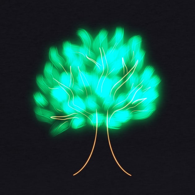 luminous tree by Keen_On_Colors